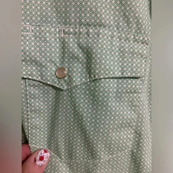 Wrangler Wrancher Western Shirt Mens Size XXL Green White Pearl Snap Rodeo - Picture 2 of 6